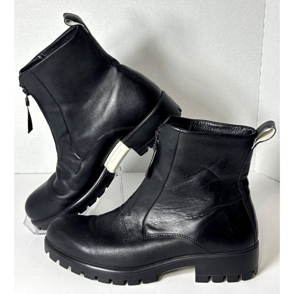 ECCO Modtray Comfortable Ankle Boot Black Leather Women’s Size 10-10.5 US